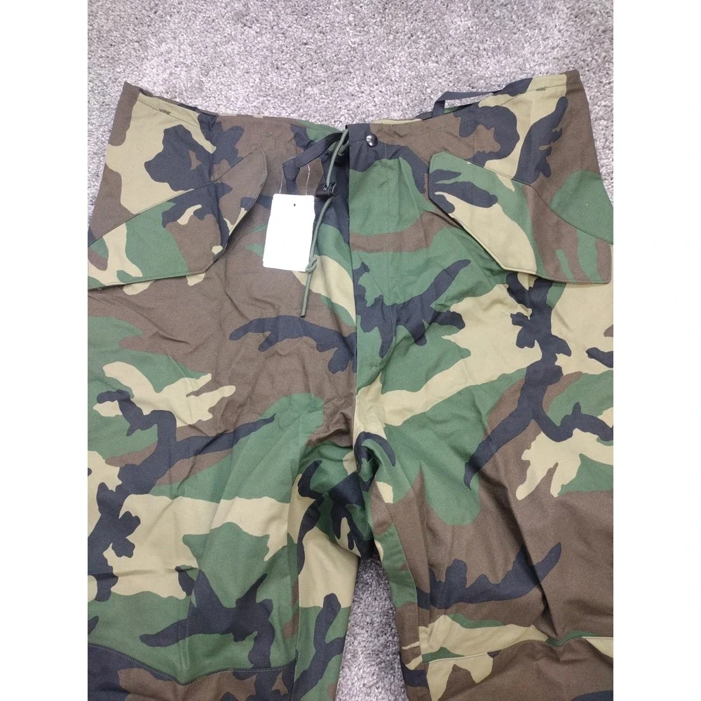 Vtg 90s USGI US Military Gore Seam Woodland Camo Cold Weather Trouser Large Long